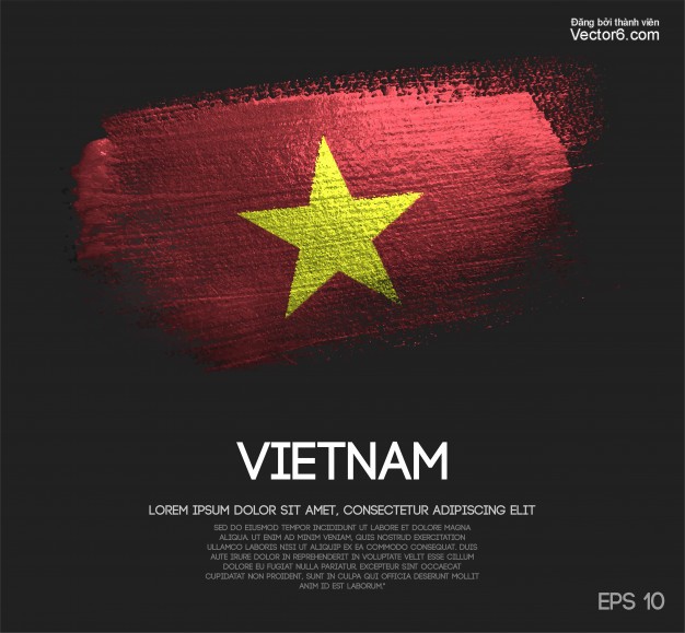 Vector Lá Cờ Việt Nam Đẹp - Free.Vector6.Com