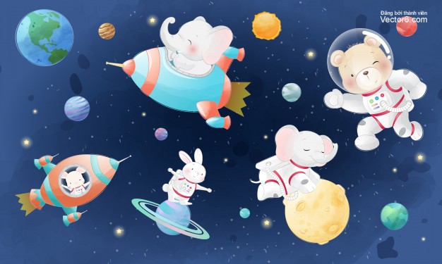 Top 74 hình nền vũ trụ hoạt hình cute mới nhất  CB