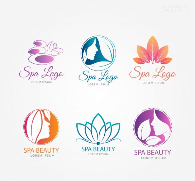 Beauty spa logo concept icon Royalty Free Vector Image