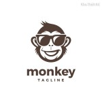 Con khỉ Logo Vector
