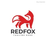 Con cáo đỏ Logo Vector