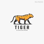 Con hổ vàng Logo Vector