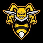 Vector Biểu Tượng Mascot Hình Con Ong