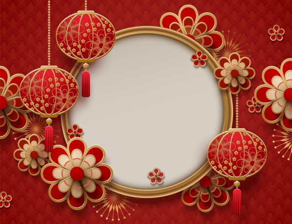 Traditional lunar year background