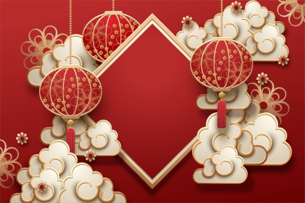 Traditional lunar year background