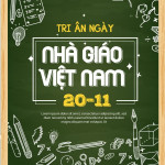 Vector poster 20-11 tri ân nhà giáo Việt Nam P1