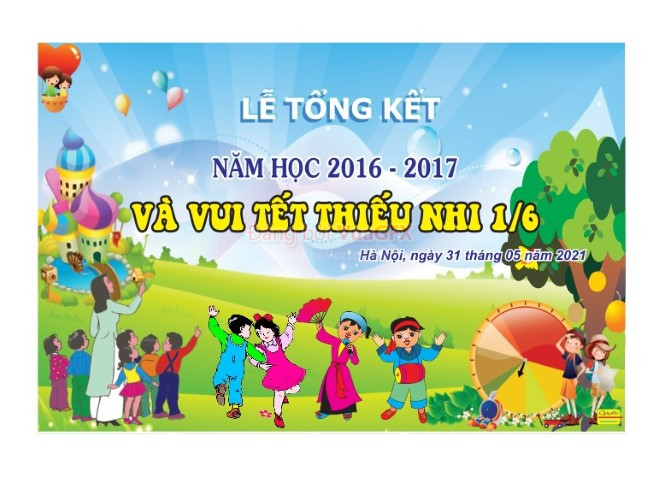 Corel Phông Lễ Tổng Kết Và Vui Tết Thiêu Nhi - Free.Vector6.com