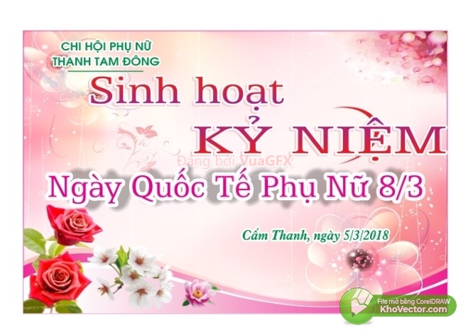 Corel Phông Nền 83 Mừng Ngày Quốc Tế Phụ Nữ 8  FreeVector6com