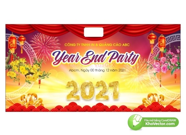 Corel Backdrop Year End Party 2021 