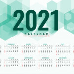 Vector Bộ Lịch 2021 Năm Mới 01