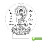 Đức Phật Nhà Chùa, File Khắc Laser Thiết Kế Corel 2