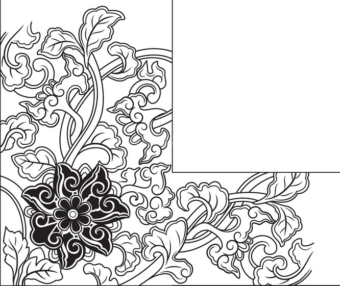 Hoa văn vector thời Lê được thiết kế trên phần mềm Adobe Illustrator, mang đến độ chân thật và tinh tế cho hoa văn. Hãy xem hình ảnh này để chiêm ngưỡng sự đẹp độc đáo của hoa văn vector thời Lê.